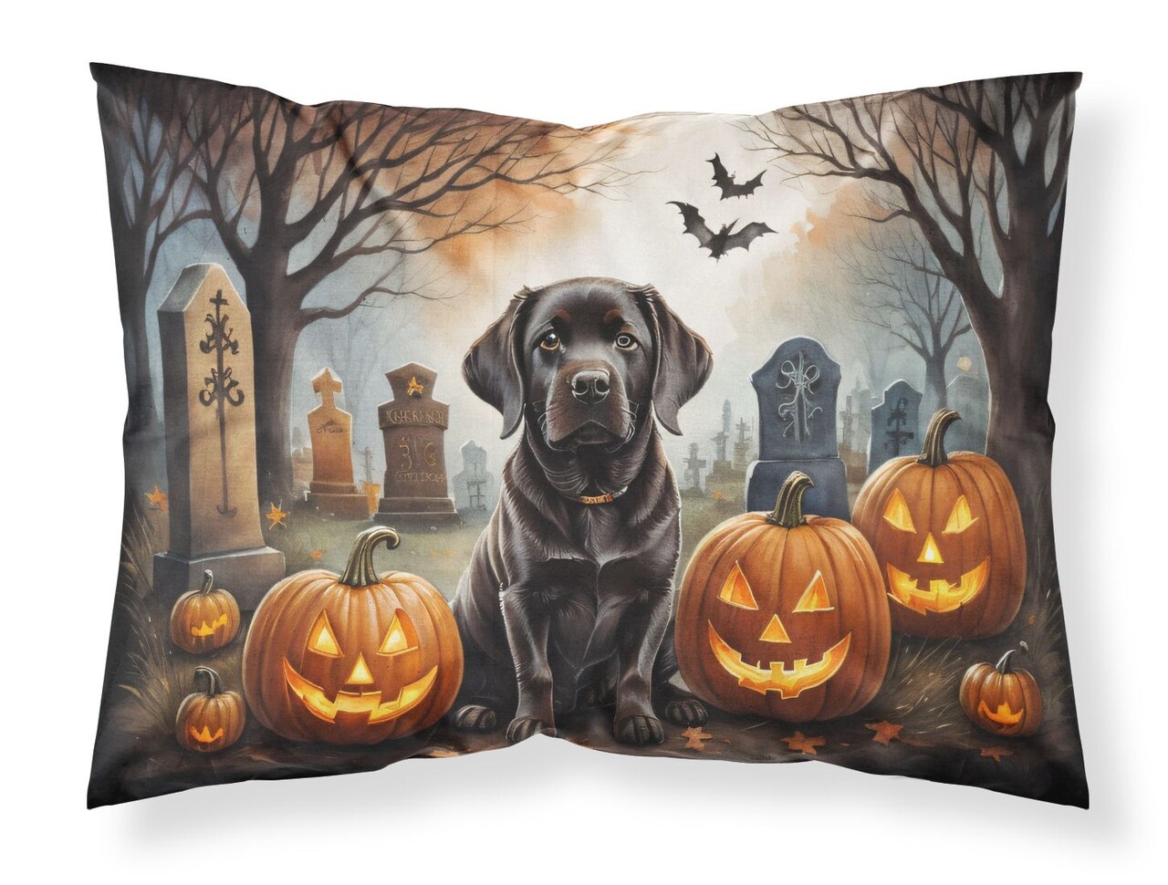 Chocolate Labrador Retriever Standard Pillowcase Lightweight Super Soft Decorative Artwork 30 x 20.5 Inches